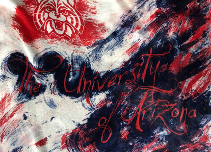 Arizona Wildcats Watercolor Scarf