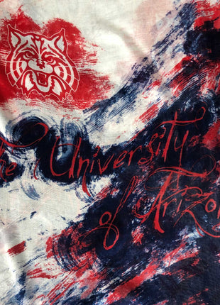 Arizona Wildcats Watercolor Scarf
