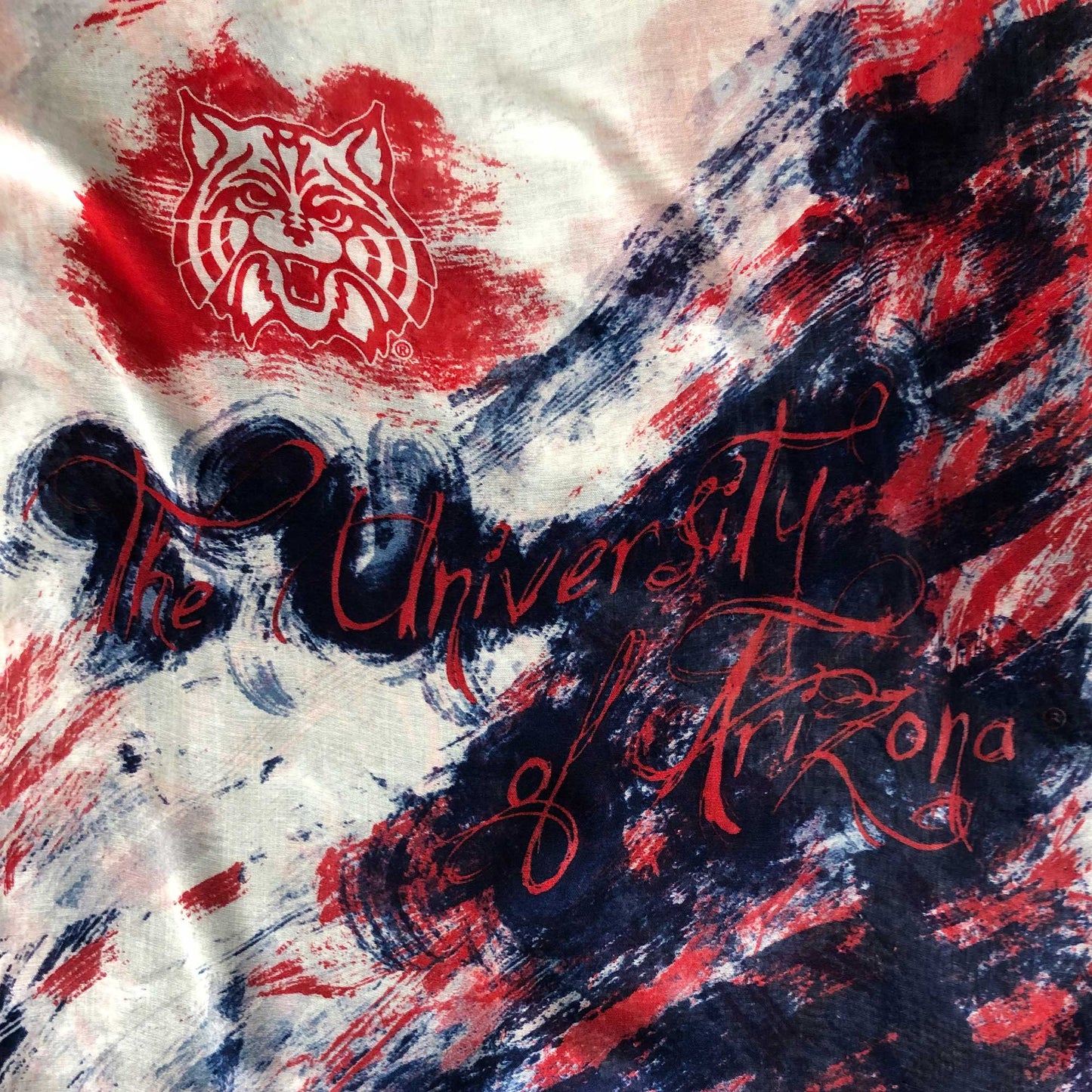 Arizona Wildcats Watercolor Scarf