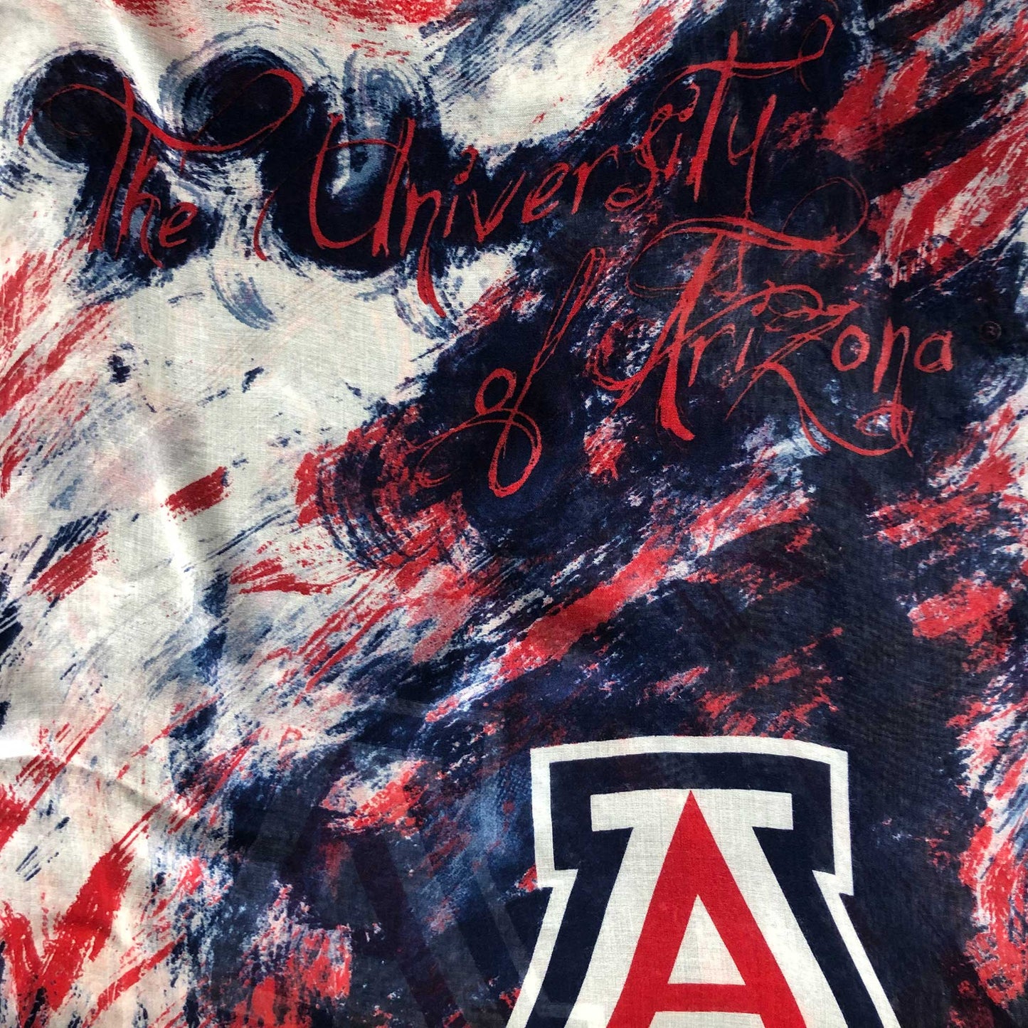Arizona Wildcats Watercolor Scarf