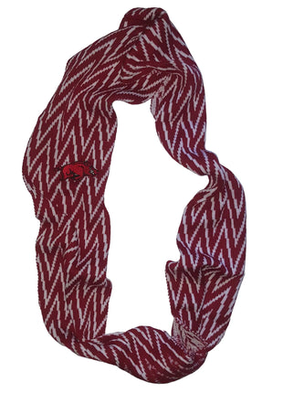 Arkansas Razorbacks Chevron Infinity Knit Scarf