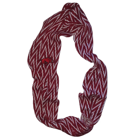 Arkansas Razorbacks Chevron Infinity Knit Scarf