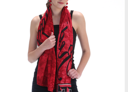 Texas Tech Red Raiders Script Scarf