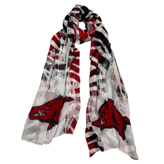 Arkansas Razorbacks Animal Print Scarf
