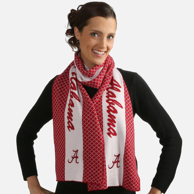Alabama Crimson Tide 2 Tone Knit Scarf