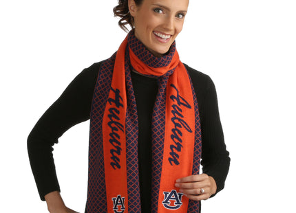 Auburn Tigers 2 Tone Knit Scarf