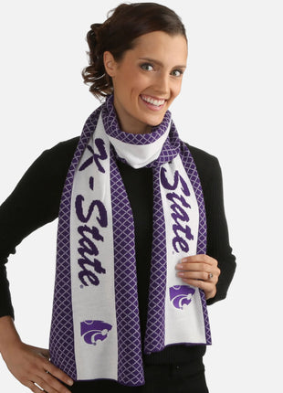 Kansas State Wildcats 2 Tone Knit Scarf