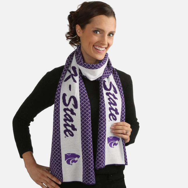 Kansas State Wildcats 2 Tone Knit Scarf
