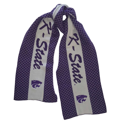 Kansas State Wildcats 2 Tone Knit Scarf