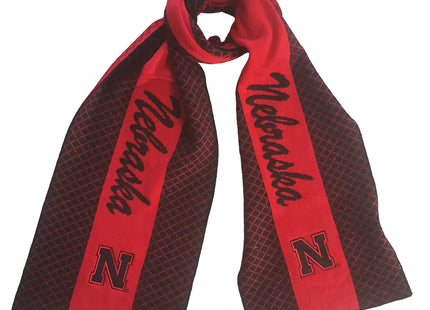 Nebraska Cornhuskers 2 Tone Knit Scarf