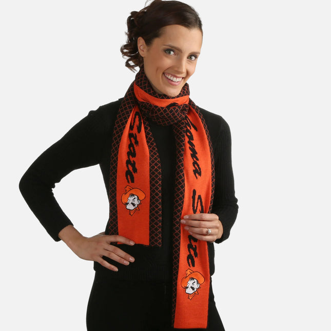 Oklahoma State Cowboys 2 Tone Knit Scarf