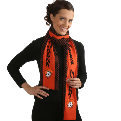 Oklahoma State Cowboys 2 Tone Knit Scarf