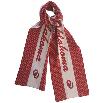Oklahoma Sooners 2 Tone Knit Scarf