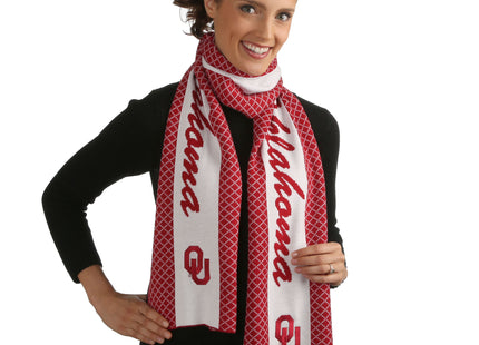 Oklahoma Sooners 2 Tone Knit Scarf