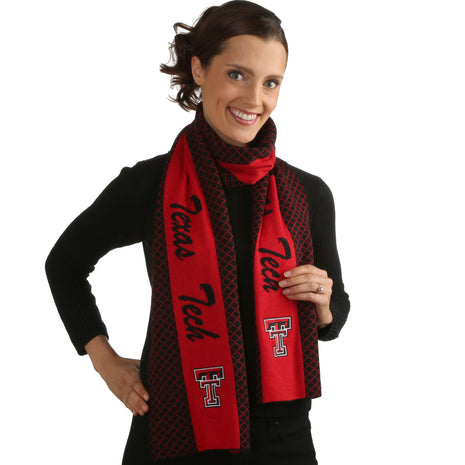 Texas Tech Red Raiders 2 Tone Knit Scarf