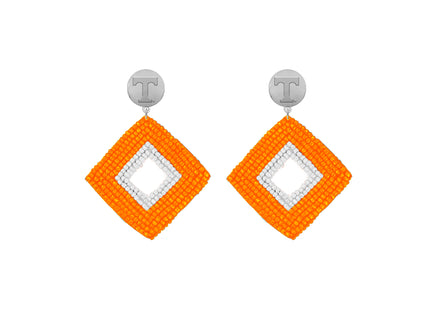 Tennessee Volunteers Hand Beaded Weaver Earrings