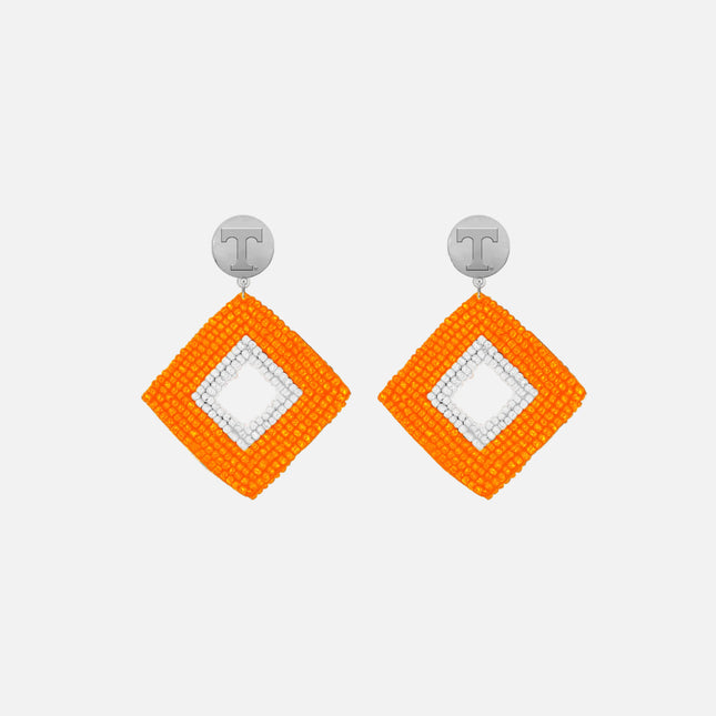 Tennessee Volunteers Hand Beaded Weaver Earrings