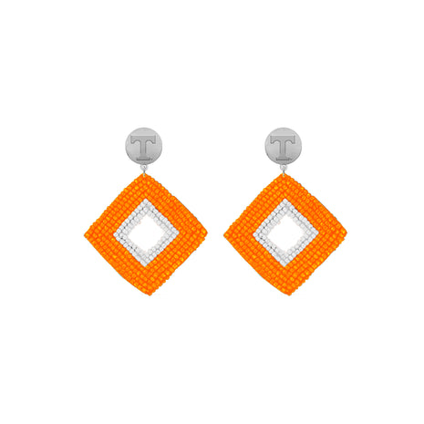 Tennessee Volunteers Hand Beaded Weaver Earrings