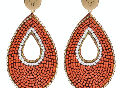 Texas Longhorns Lane Beaded Earrings