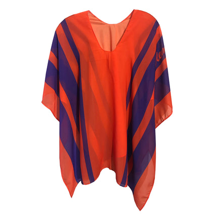 Clemson Tigers Peyton Stripe Scarf Poncho