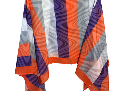 Clemson Tigers Sheer Peyton Illusion Topper