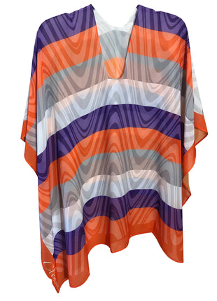 Clemson Tigers Sheer Peyton Illusion Topper