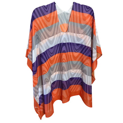 Clemson Tigers Sheer Peyton Illusion Scarf Poncho
