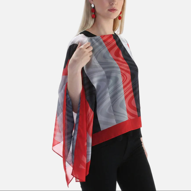 Texas Tech Red Raiders Peyton Illusion Scarf Poncho