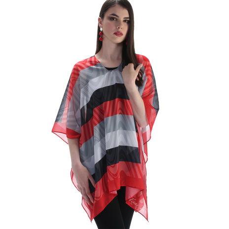 Texas Tech Red Raiders Peyton Illusion Scarf Poncho