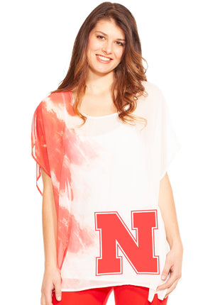 Nebraska Cornhuskers Sheer Tunic