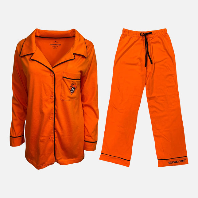 Oklahoma State Cowboys Pima Cotton Pajama Set