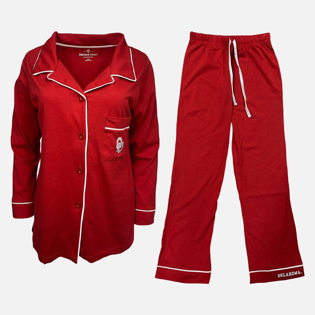 Oklahoma Sooners Pima Cotton Pajama Set