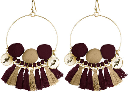 Florida State Seminoles Maci Multi Tassel Earrings