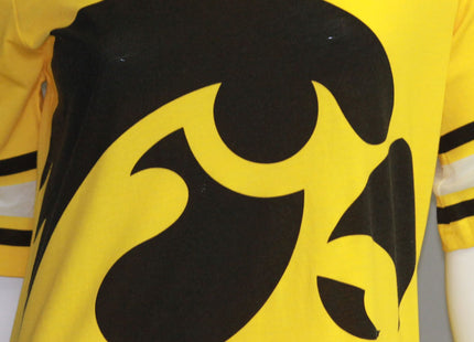 Iowa Hawkeyes Heathered Football Jersey Nightshirt