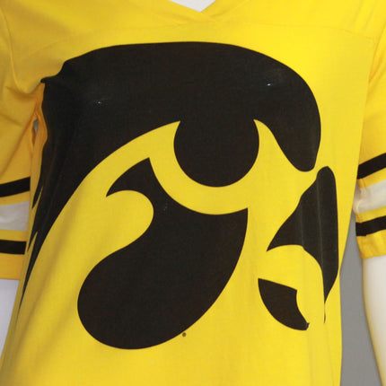 Iowa Hawkeyes Heathered Football Jersey Nightshirt