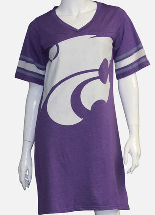 Kansas State Wildcats Heathered Football Jersey Nightshirt