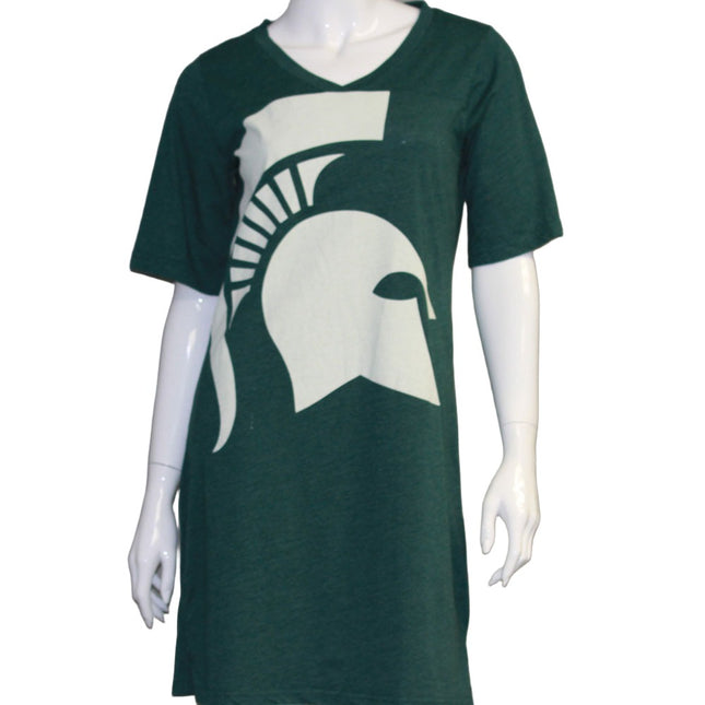 Michigan State Spartans Heathered Jersey Nightshirt
