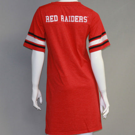 Texas Tech Red Raiders Heathered Football Jersey Nightshirt