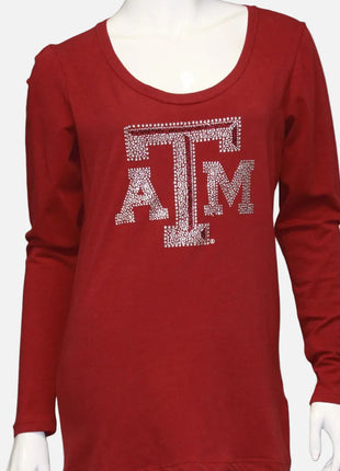 Texas A&M Aggies Jeweled Long Sleeve