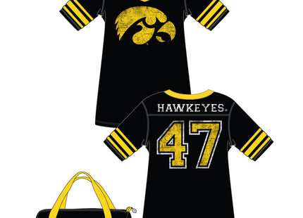 Iowa Hawkeyes Jersey Nightshirt in a Duffel
