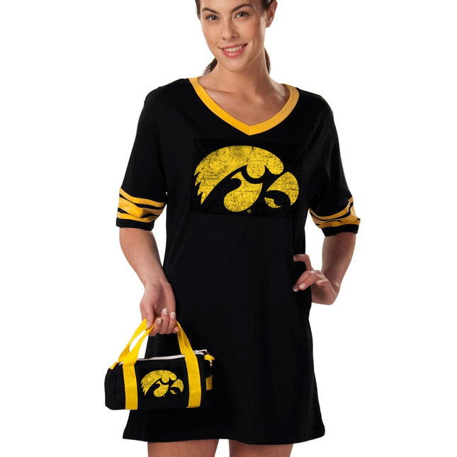 Iowa Hawkeyes Jersey Nightshirt in a Duffel