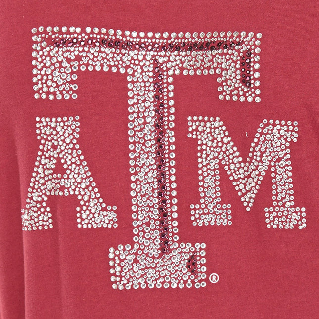 Texas A&M Aggies Jeweled Raglan V Neck