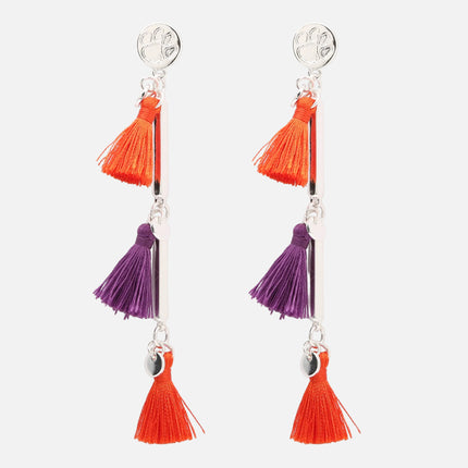 Clemson Tigers Melody Tassel Earrings