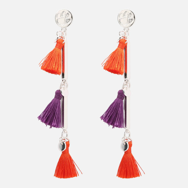 Clemson Tigers Melody Tassel Earrings