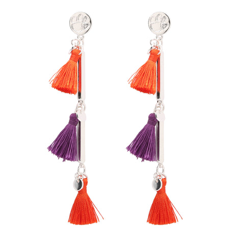 Clemson Tigers Melody Tassel Earrings