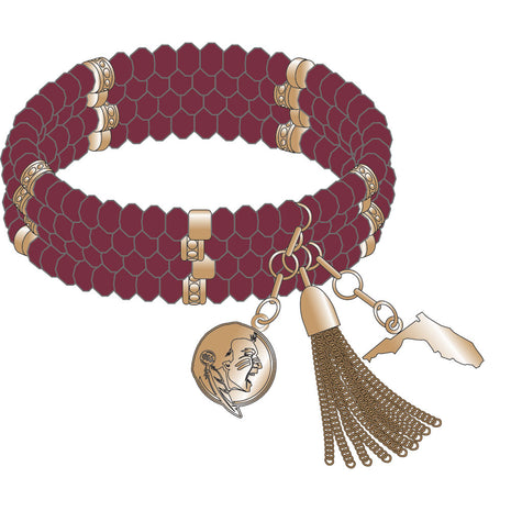Florida State Seminoles Shelby Stretch Bracelet