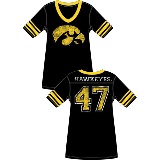 Iowa Hawkeyes Football Jersey Nightshirt