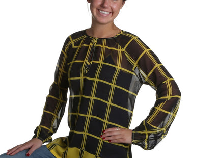 Iowa Hawkeyes Plaid Sheer Top