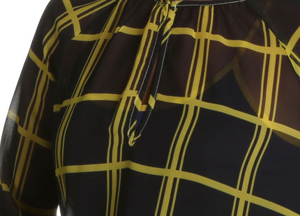 Iowa Hawkeyes Plaid Sheer Top