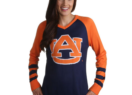 Auburn Tigers V Neck Logo Sweater